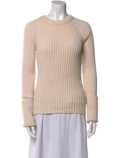 Pre-owned Michael Kors Cashmere Crew Neck Sweater In Neutral