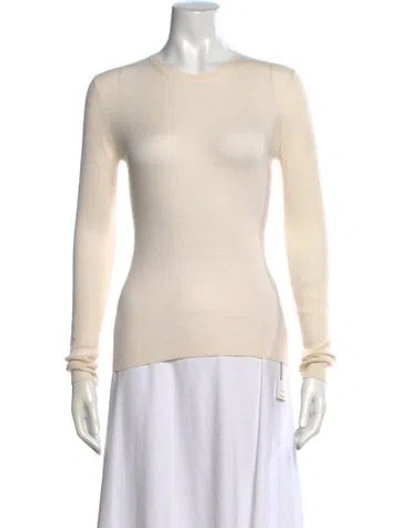 Pre-owned Michael Kors Cashmere Crew Neck Sweater In Neutral