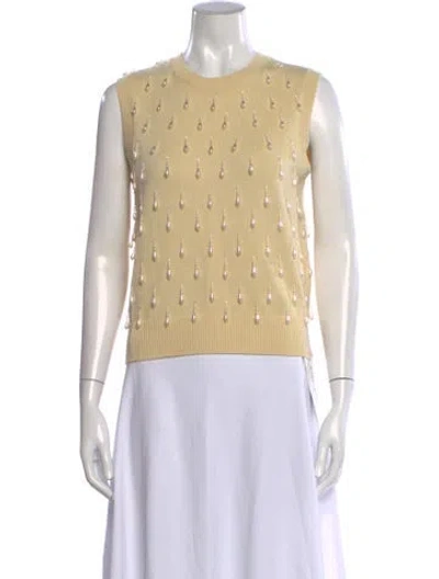 Pre-owned Michael Kors Cashmere Crew Neck Sweater In Neutrals