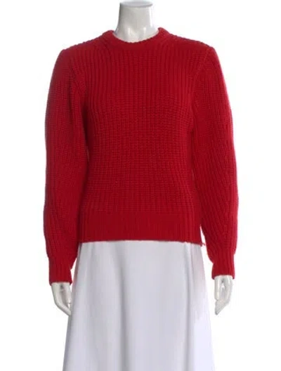 Pre-owned Michael Kors Cashmere Crew Neck Sweater In Red