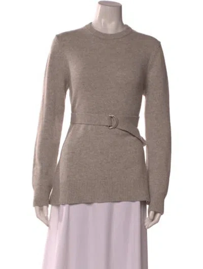 Pre-owned Michael Kors Cashmere Crew Neck Sweater W/ Tags In Grey