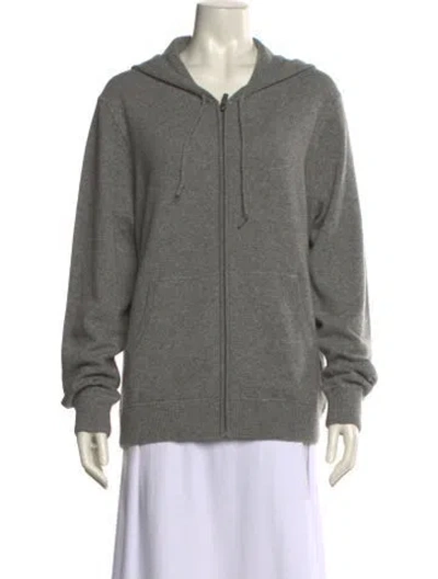 Pre-owned Michael Kors Cashmere Crew Neck Sweatshirt In Gray