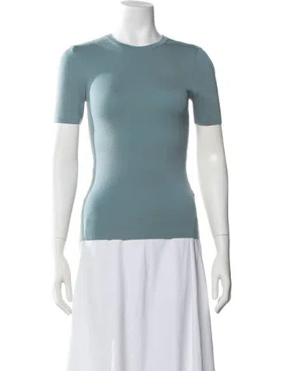 Pre-owned Michael Kors Cashmere Crew Neck Top In Blue