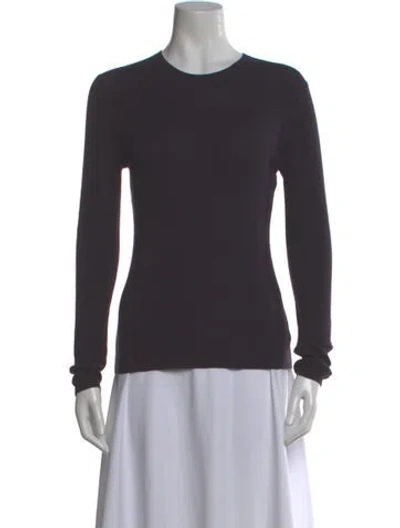 Pre-owned Michael Kors Cashmere Crew Neck Top In Gray