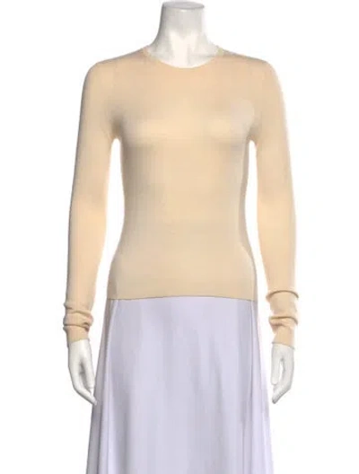 Pre-owned Michael Kors Cashmere Crew Neck Top In Neutrals