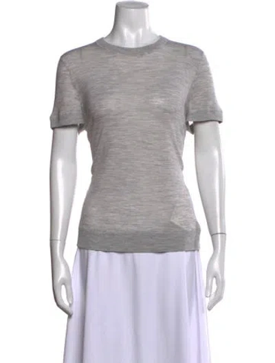 Pre-owned Michael Kors Cashmere Crew Neck T-shirt In Green