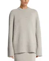 Michael Kors Cashmere Crewneck Tunic Sweater In Perl Melange
