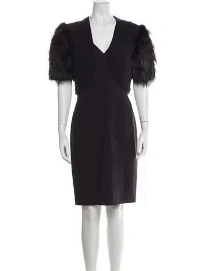 Pre-owned Michael Kors Cashmere Dress Set In Purple