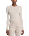Michael Kors Cashmere Hutton Rib Top In White