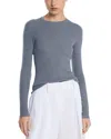 Michael Kors Cashmere Hutton Rib Top In Gray