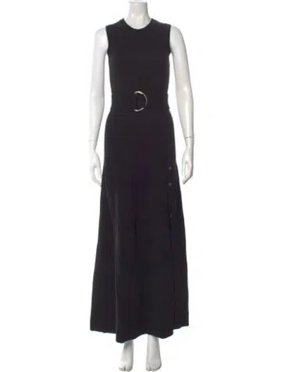 Pre-owned Michael Kors Cashmere Long Dress In Black