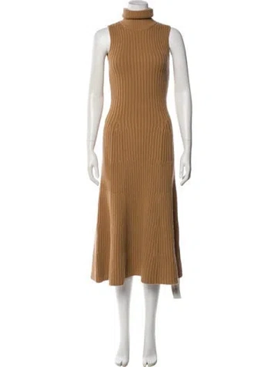 Pre-owned Michael Kors Cashmere Long Dress In Neutral