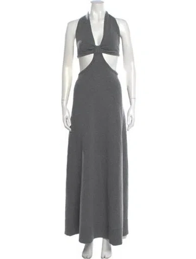 Pre-owned Michael Kors Cashmere Long Dress W/ Tags In Gray
