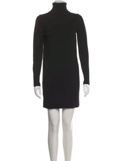 Pre-owned Michael Kors Cashmere Mini Dress In Black