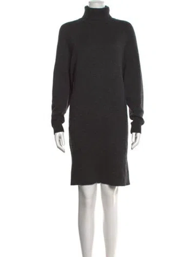 Pre-owned Michael Kors Cashmere Mini Dress In Gray