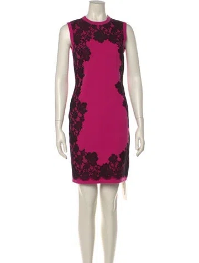 Pre-owned Michael Kors Cashmere Mini Dress In Pink