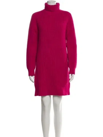 Pre-owned Michael Kors Cashmere Mini Dress In Pink