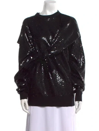 Pre-owned Michael Kors Cashmere Mock Neck Sweater In Black