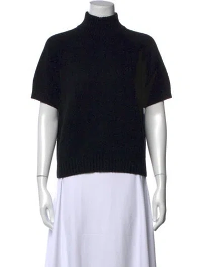 Pre-owned Michael Kors Cashmere Mock Neck Sweater In Black