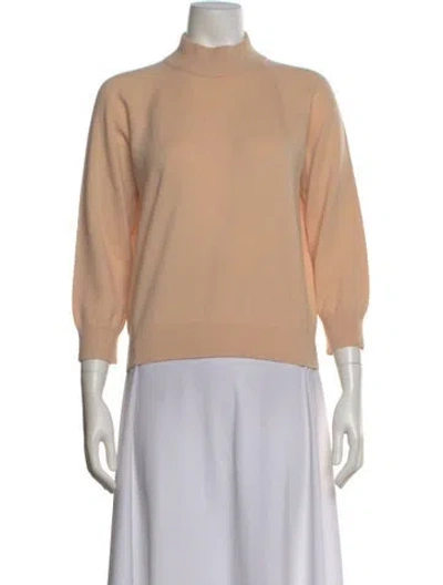 Pre-owned Michael Kors Cashmere Mock Neck Sweater In Neutral
