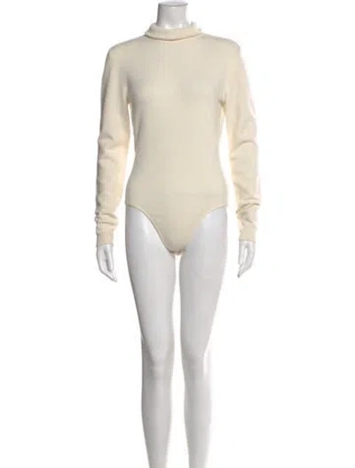 Pre-owned Michael Kors Cashmere Mock Neck Sweater In Neutrals