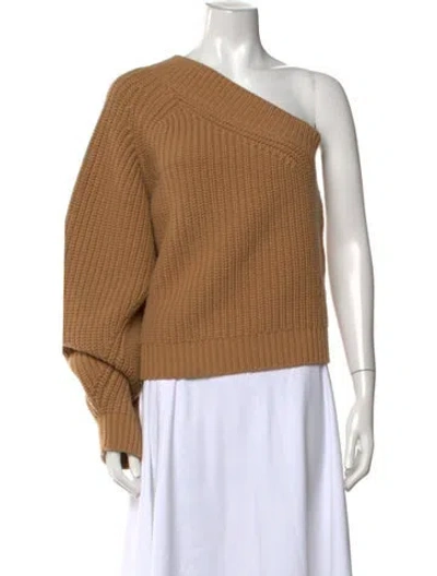 Pre-owned Michael Kors Cashmere Off-the-shoulder Sweater In Neutrals