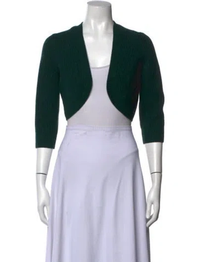 Pre-owned Michael Kors Cashmere Open Front Sweater In Black