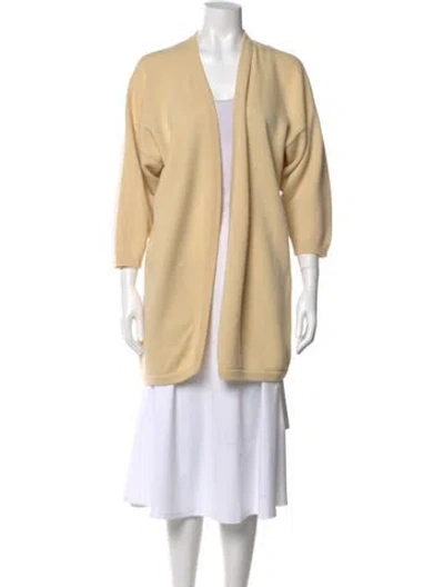Pre-owned Michael Kors Cashmere Open Front Sweater In Neutral