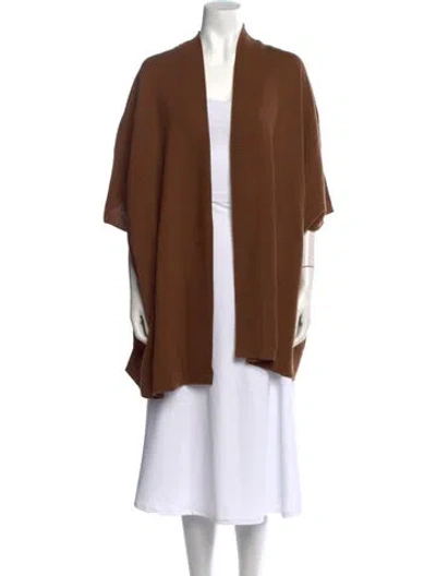 Pre-owned Michael Kors Cashmere Open Front Sweater W/ Tags In Brown