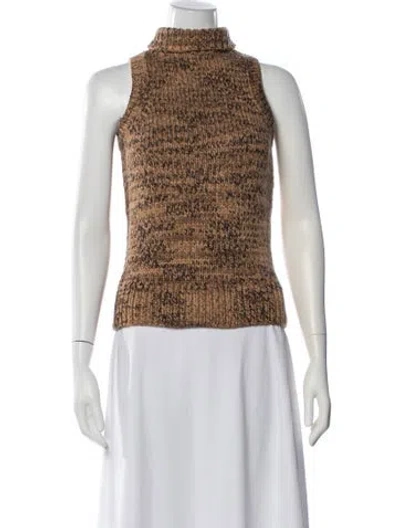 Pre-owned Michael Kors Cashmere Patterned Sweater In Gray