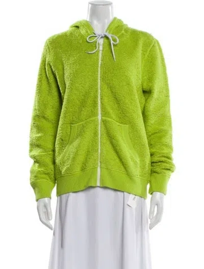 Pre-owned Michael Kors Cashmere Printed Jacket In Green
