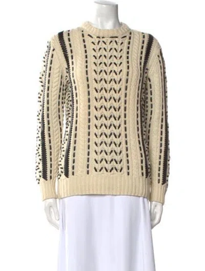 Pre-owned Michael Kors Cashmere Printed Sweater In Neutral