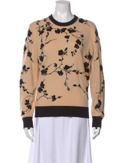 Pre-owned Michael Kors Cashmere Printed Sweater In Neutral