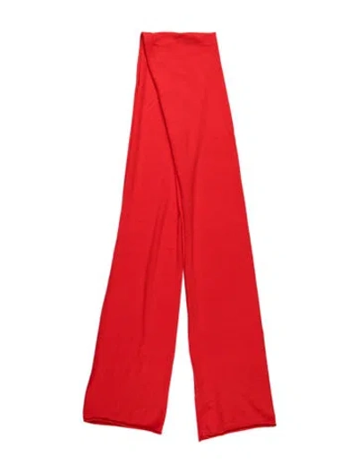 Pre-owned Michael Kors Cashmere Scarf In Red