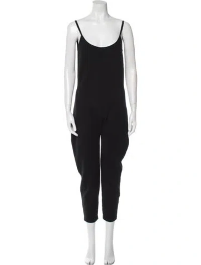 Pre-owned Michael Kors Cashmere Scoop Neck Jumpsuit In Black