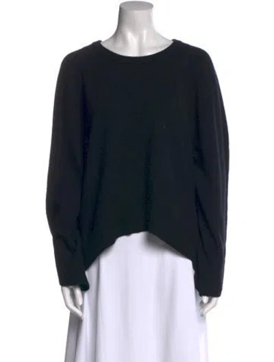 Pre-owned Michael Kors Cashmere Scoop Neck Sweater In Black