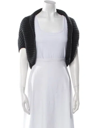 Pre-owned Michael Kors Cashmere Scoop Neck Sweater In Gray