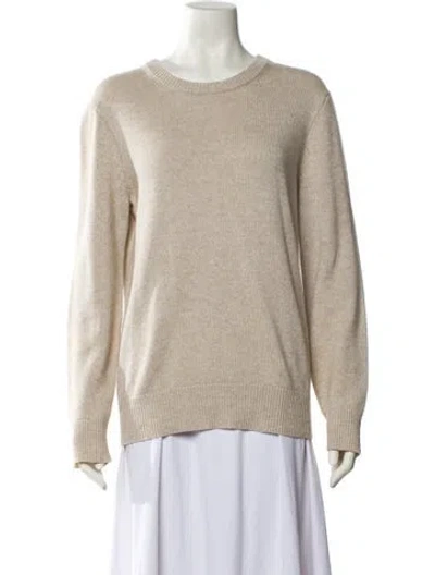 Pre-owned Michael Kors Cashmere Scoop Neck Sweater In Neutral