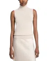 Michael Kors Cashmere Sleeveless Turtleneck Sweater In Neutral