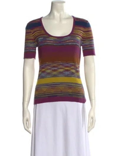 Pre-owned Michael Kors Cashmere Striped Sweater In Multi