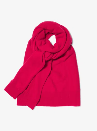 Michael Kors Cashmere Sweater Scarf In Red