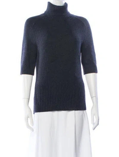 Pre-owned Michael Kors Cashmere Turtleneck Sweater In Black