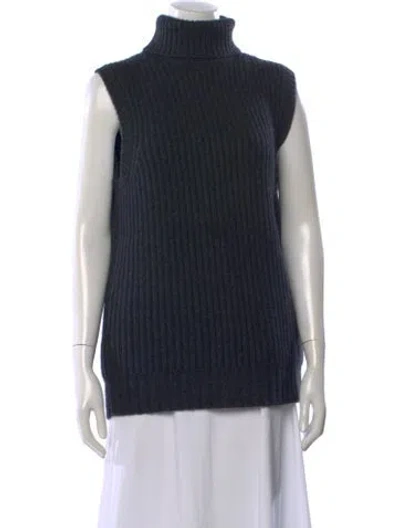 Pre-owned Michael Kors Cashmere Turtleneck Sweater In Black