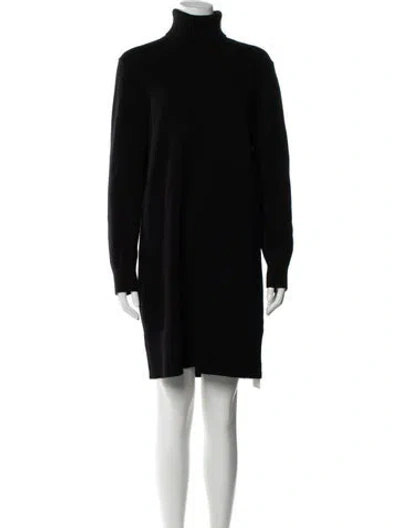 Pre-owned Michael Kors Cashmere Turtleneck Sweater In Black