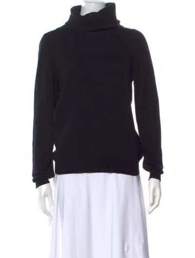 Pre-owned Michael Kors Cashmere Turtleneck Sweater In Black