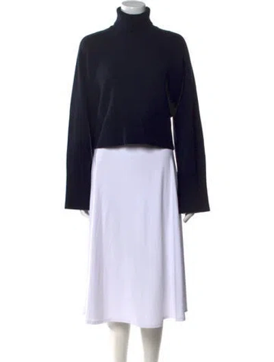 Pre-owned Michael Kors Cashmere Turtleneck Sweater In Black