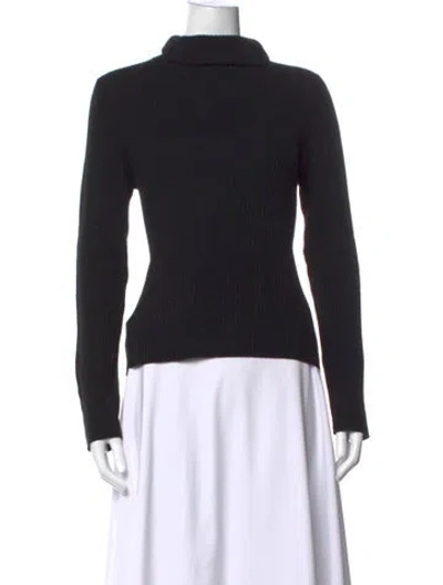 Pre-owned Michael Kors Cashmere Turtleneck Sweater In Black