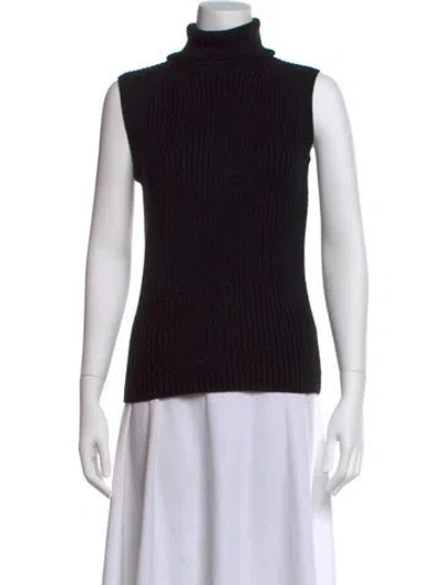 Pre-owned Michael Kors Cashmere Turtleneck Sweater In Blue