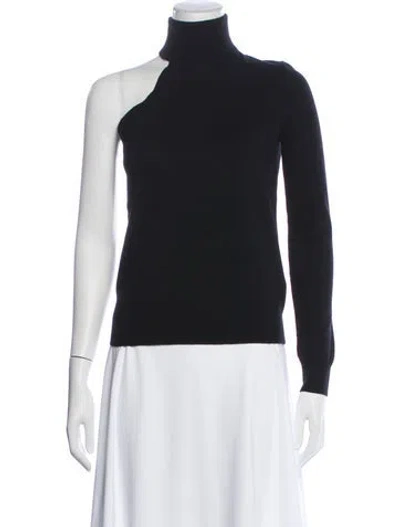 Pre-owned Michael Kors Cashmere Turtleneck Sweater In Blue