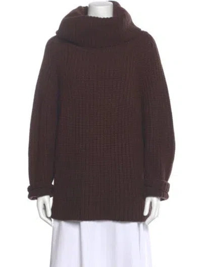 Pre-owned Michael Kors Cashmere Turtleneck Sweater In Brown